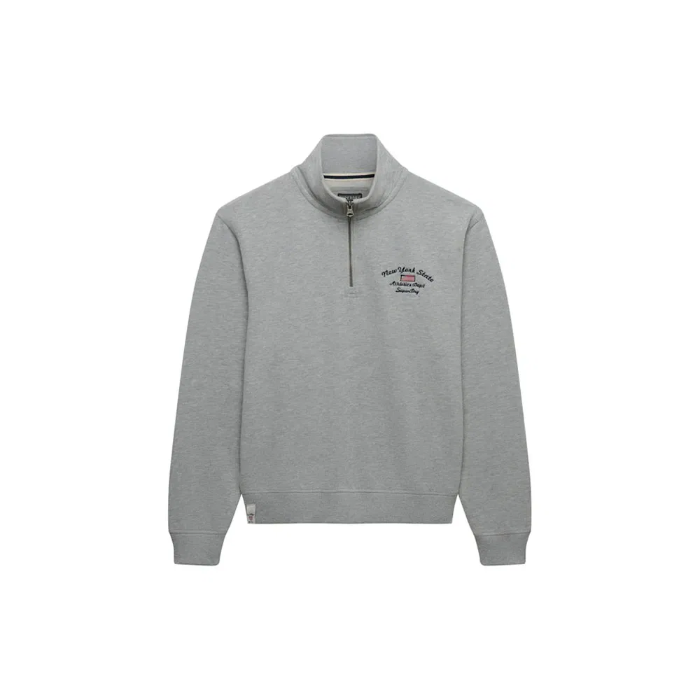 Худи на молнии Athletic Essential Graphic Superdry, серый