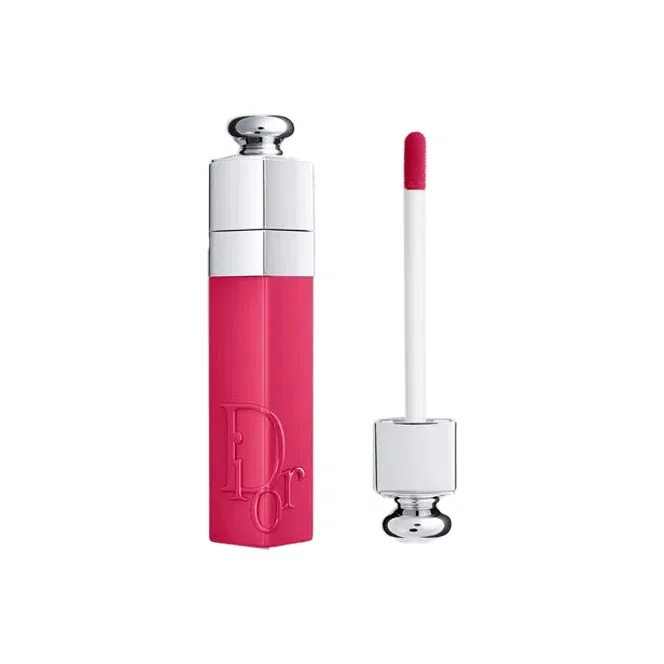 Женская матовая жидкая помада-тинт DIOR, Raspberry Red, Rock Sugar Raspberry