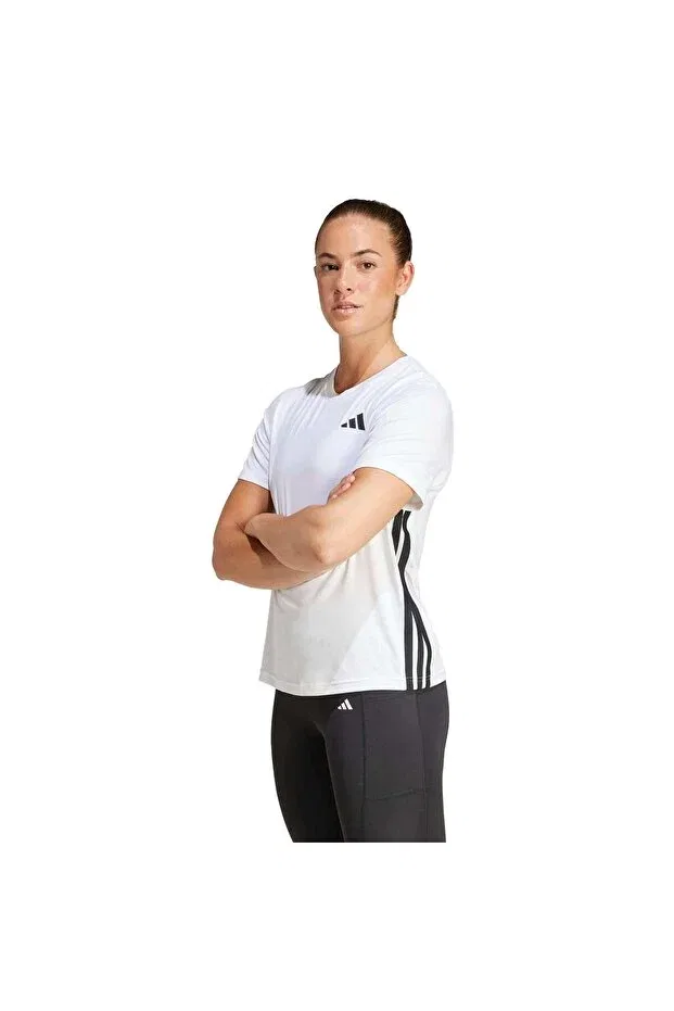 Женская спортивная футболка с принтом Adidas, White