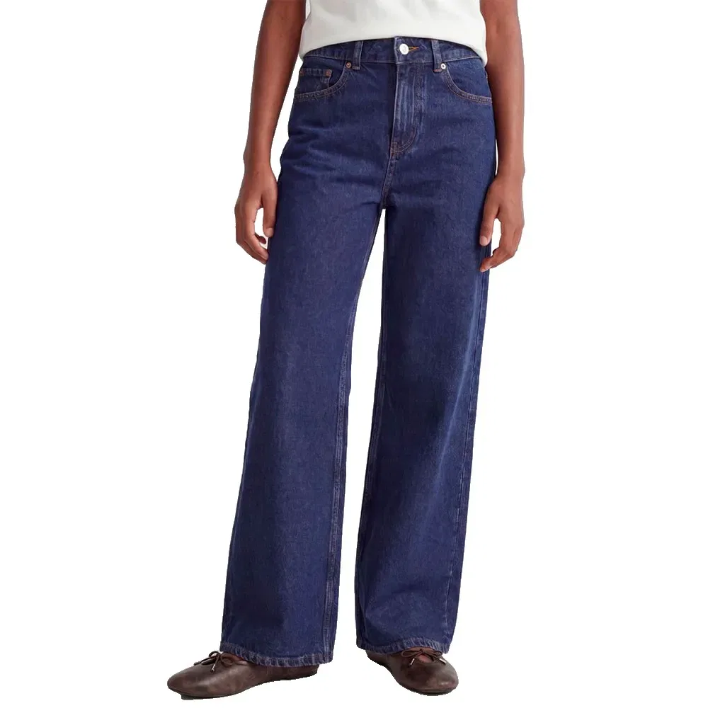 Детские джинсы для девочек с широкими штанинами Jack & jones Tokyo MR6001 Wide Leg JJXX, Blue