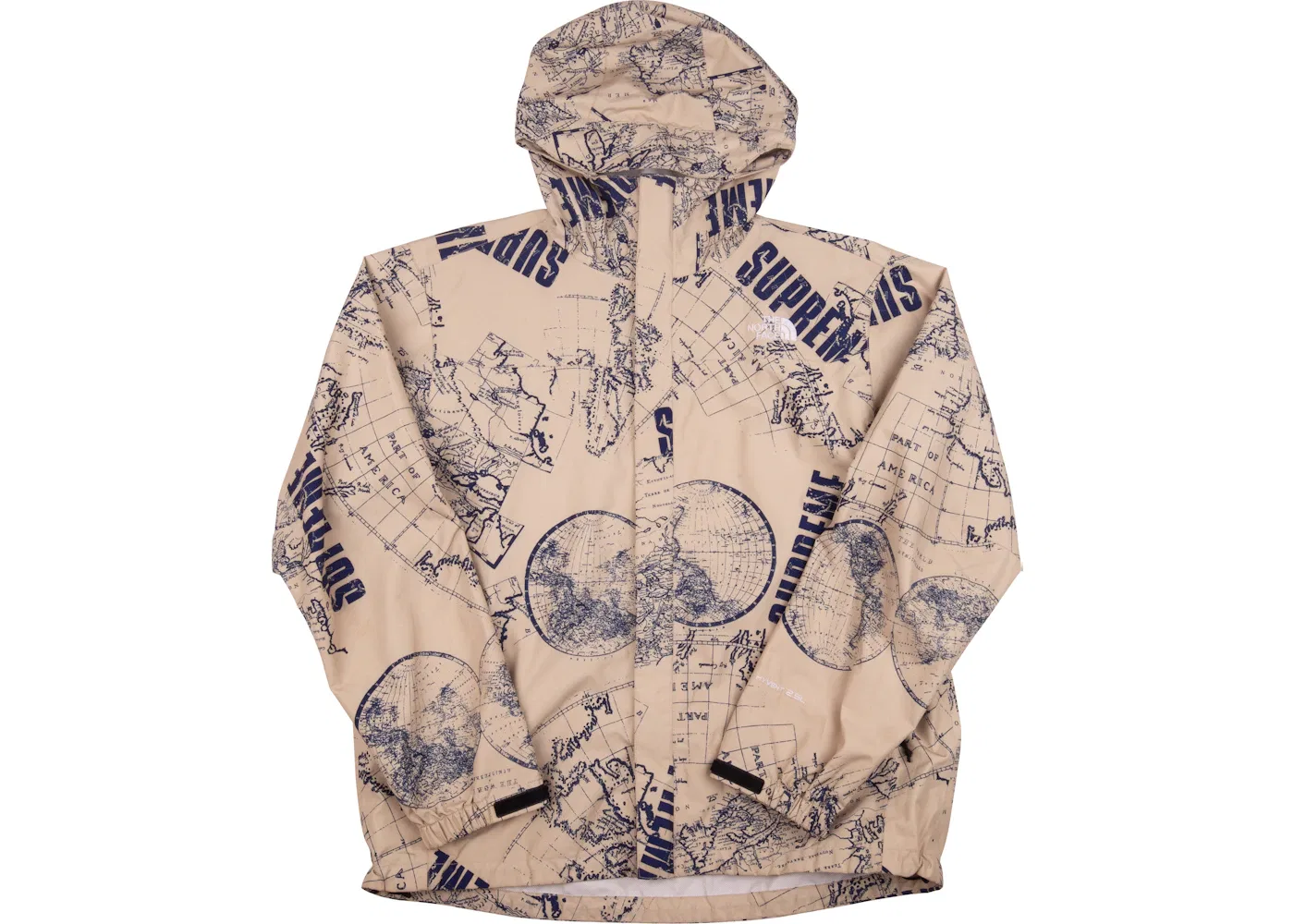 Мужская куртка с принтом Supreme The North Face Venture Jacket, Tan