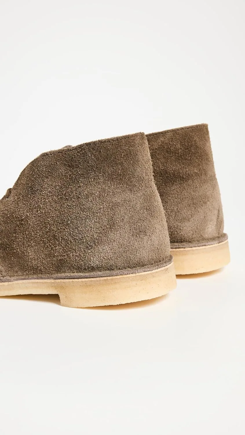 Ботинки Clarks Originals Desert Boot, мужские ботинки Desert Boots, ботинки на невысоком каблуке и ботинки, серые (замша wolf) — фото 3