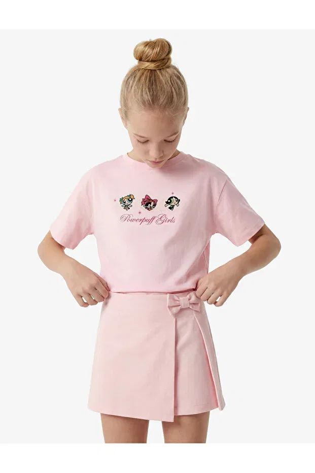 Детская футболка для девочек с принтом Powerpuff Girls Koton, Rose — фото 3