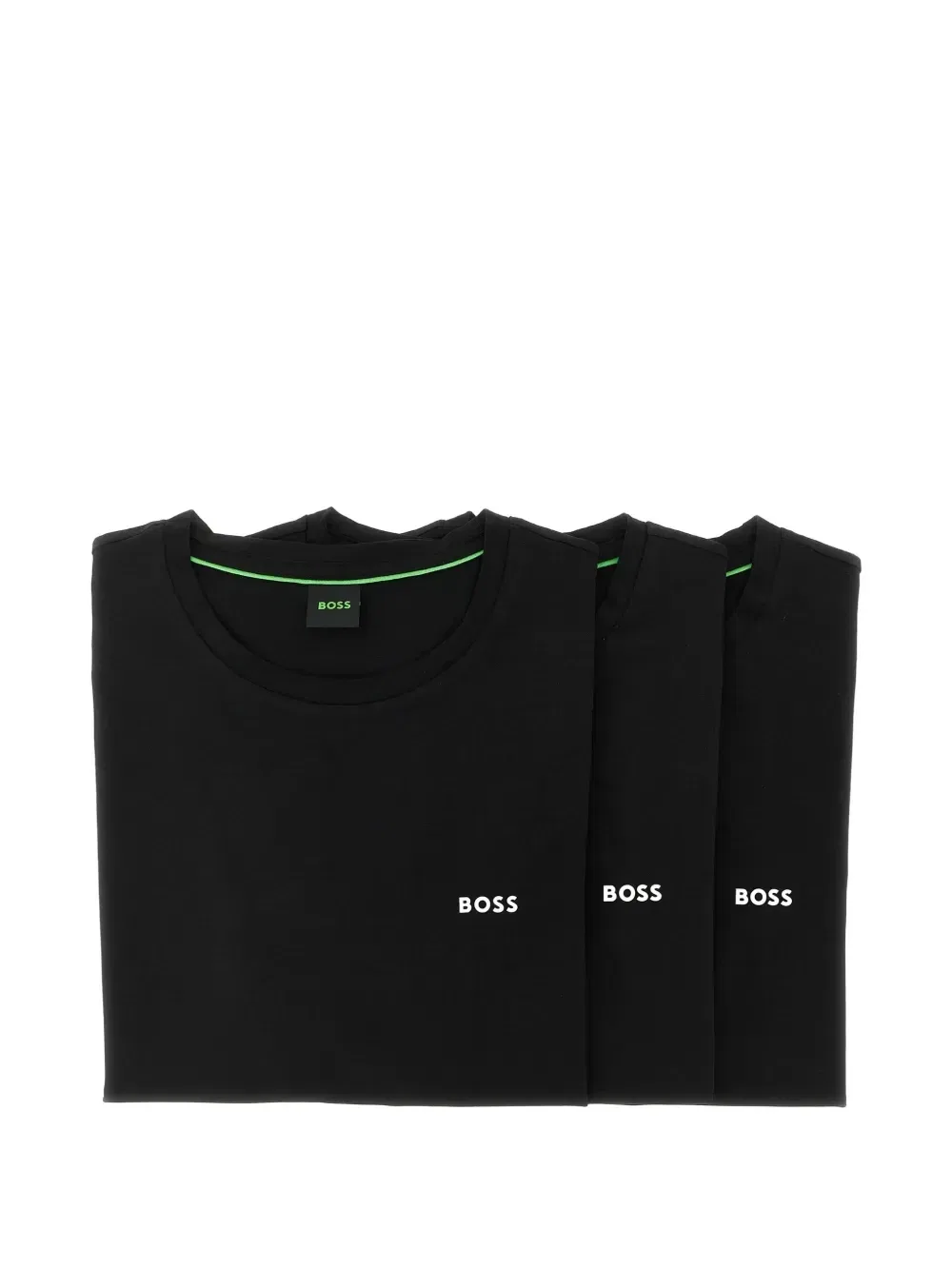 Футболка с логотипом (комплект из трех) Boss, черный