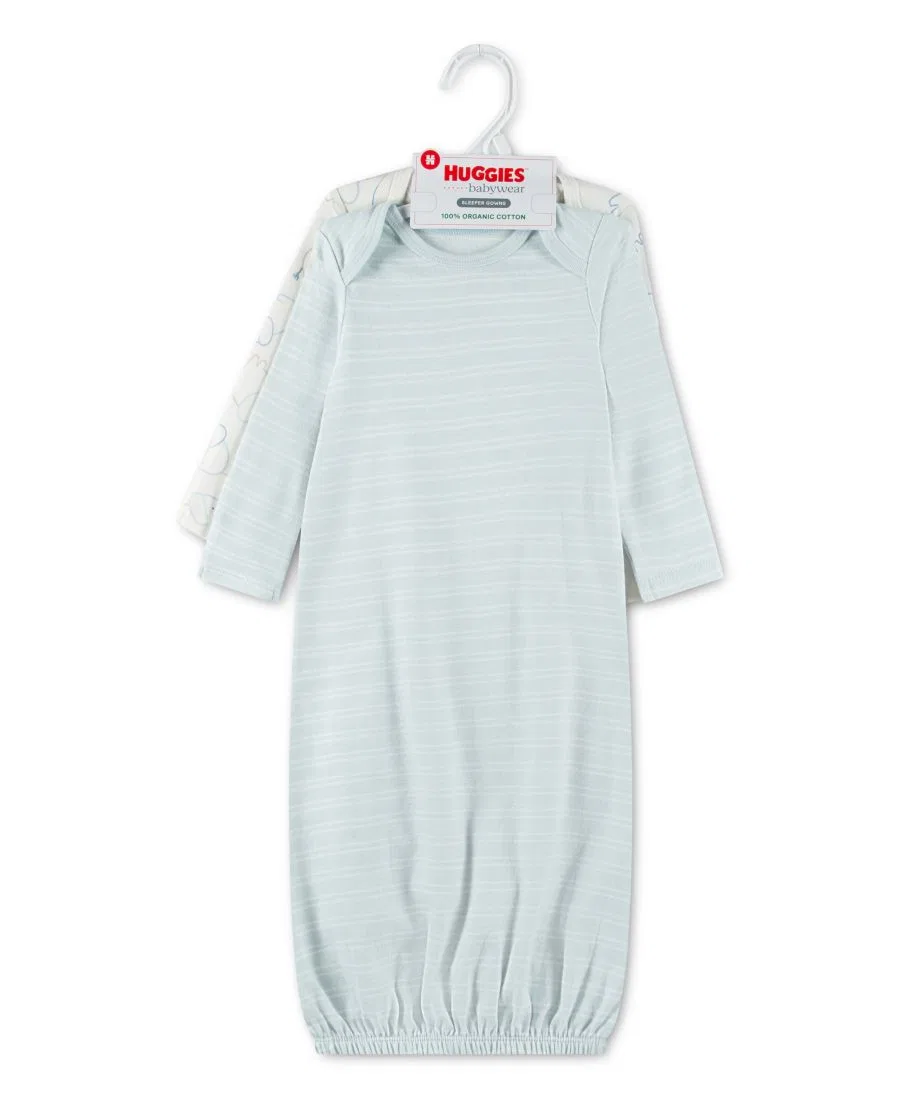 Комплект из 2 детских комбинезонов с длинными рукавами для мальчиков Huggies, Cashmere Blue Heather — фото 3