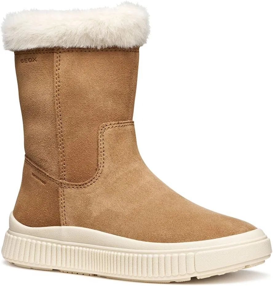 Детские ботинки для девочек J Laquinny Girl Geox, Whisky Brown