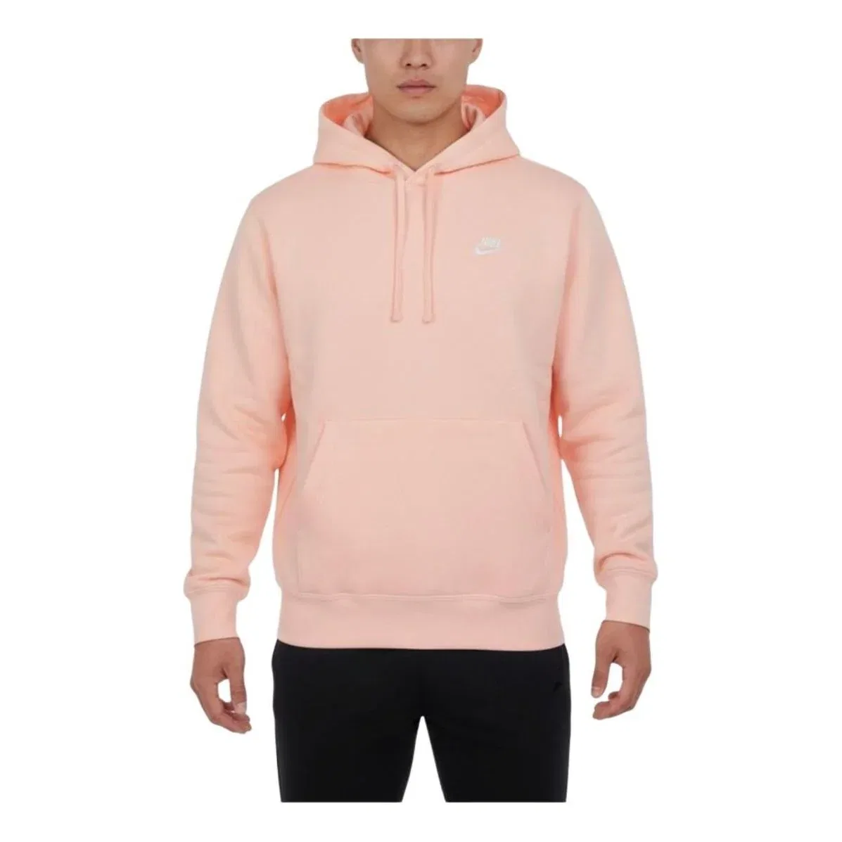 Мужское худи Sportswear Club Fleece Pullover Hoodie Asia Sizing 'Pink' Nike, розовый