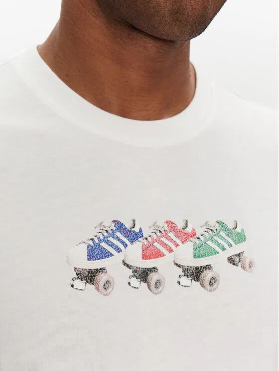 Футболка regular fit Roller Adidas, белый — фото 4
