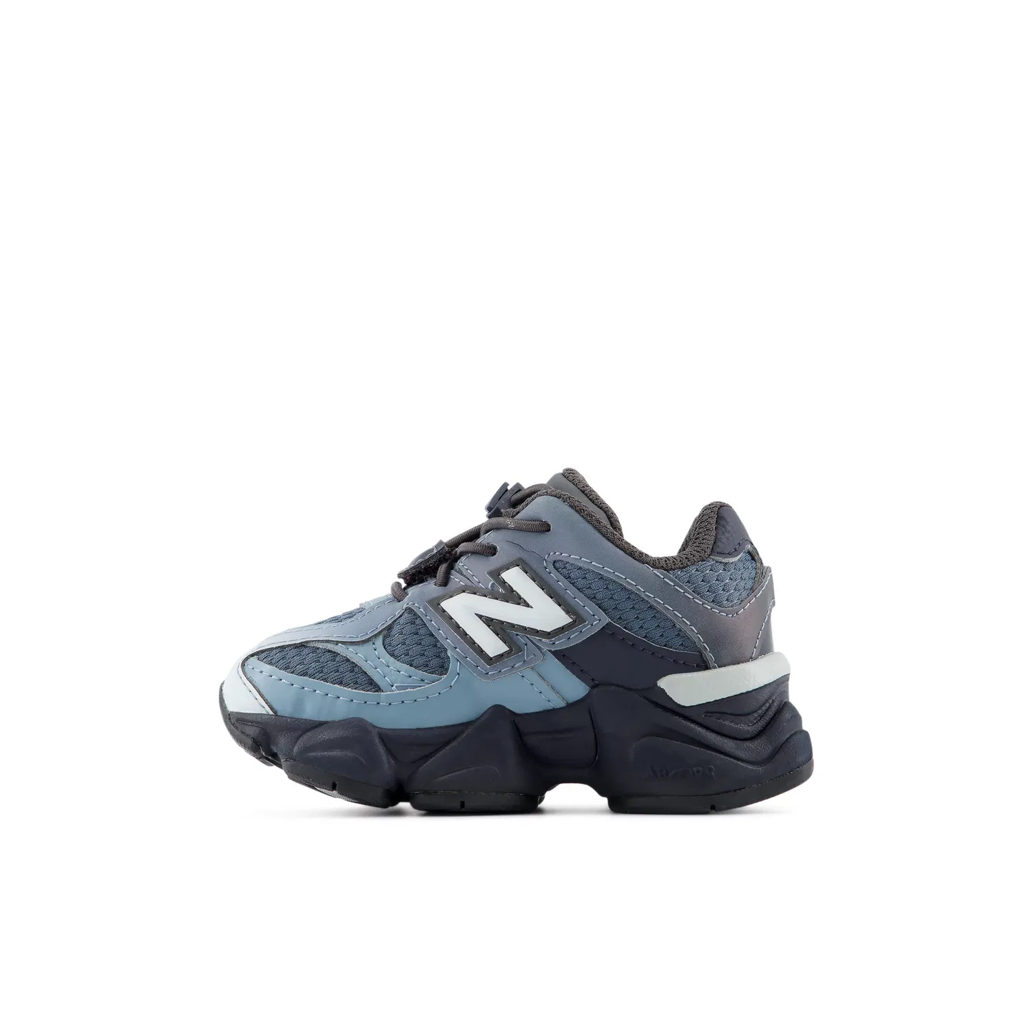 Детские кроссовки с эластичной шнуровкой 9060 Bungee New Balance, Shadow Blue With Dark Night — фото 3