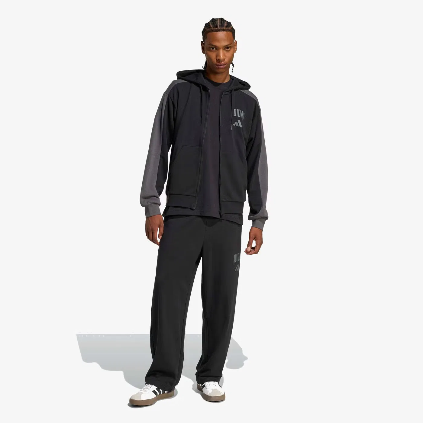 Джоггеры из футера Collegiate Adidas, черный — фото 4