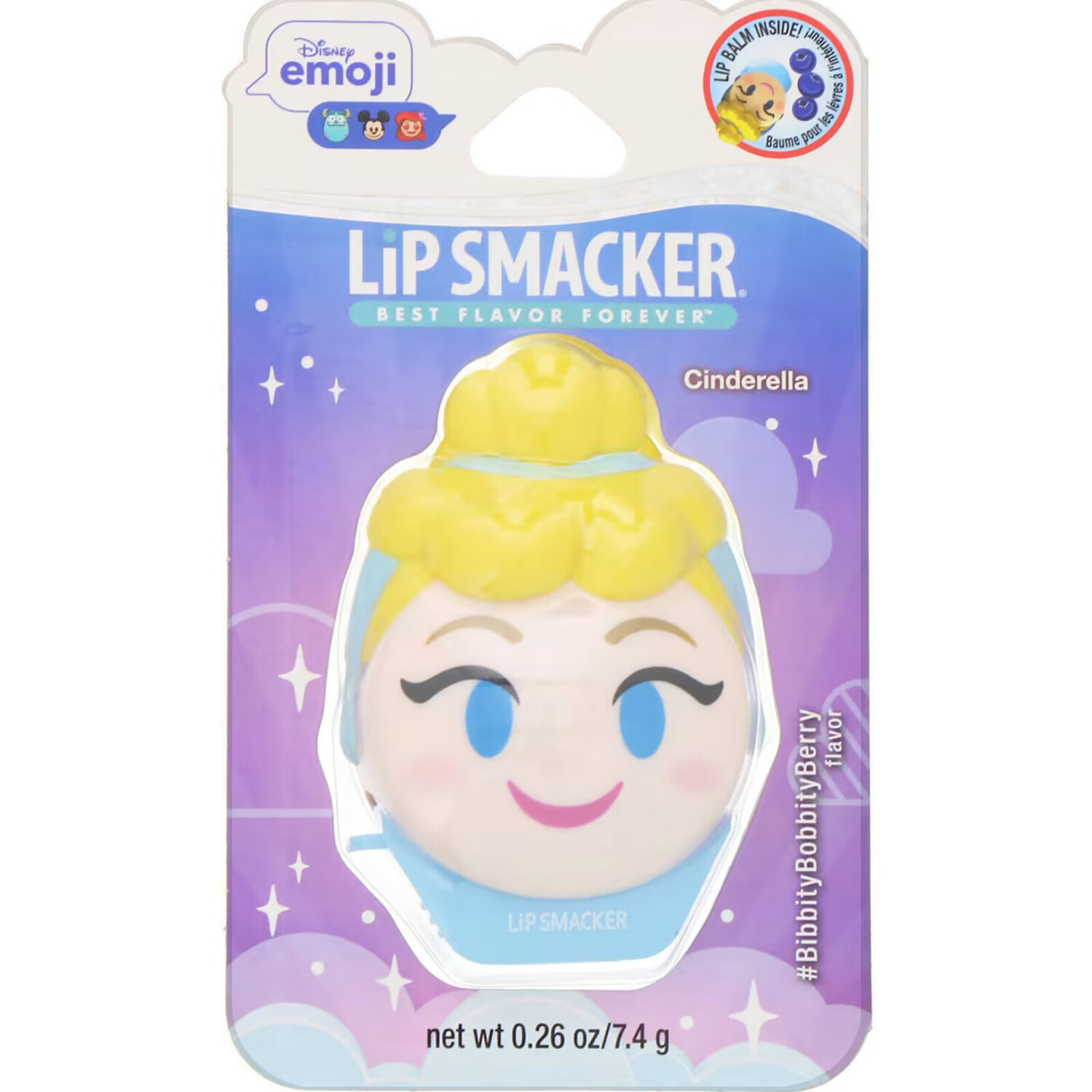 

Lip Smacker, Бальзам для губ Disney Emoji, Cinderella, ягодный, 7,4 г