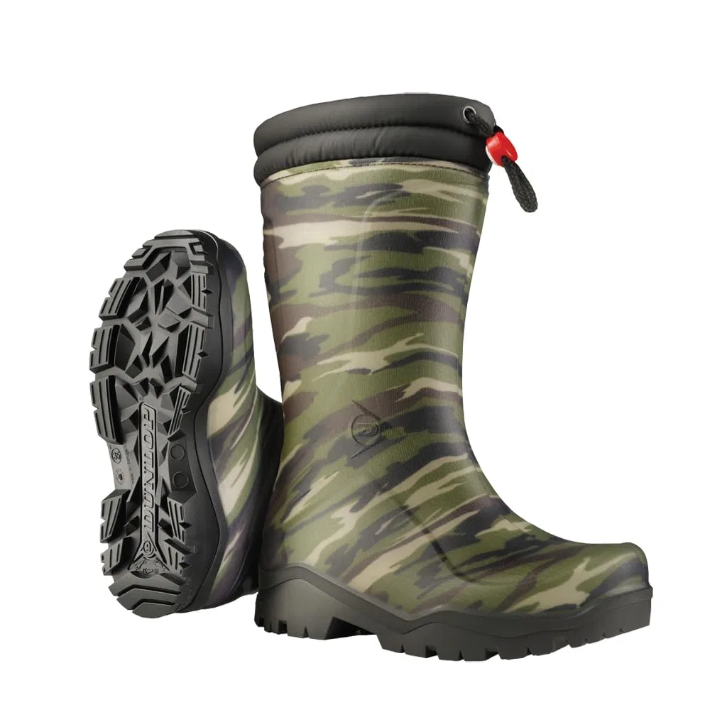 Детские сапоги с принтом Kids Blizzard DUNLOP, Multi Color