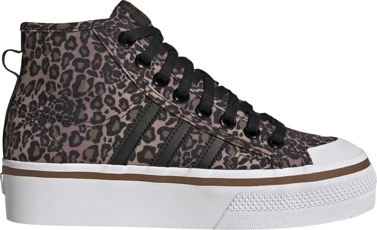 

Кроссовки Adidas Wmns Nizza Platform Mid 'Leopard', черный