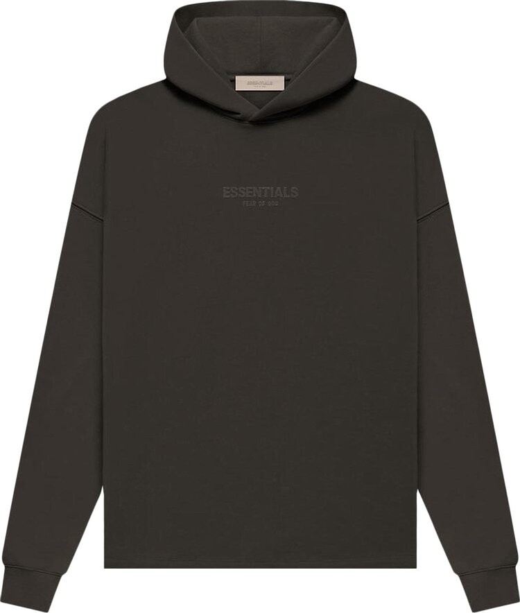 Худи Fear of God Essentials Relaxed Hoodie 'Off Black', черный — фото 2