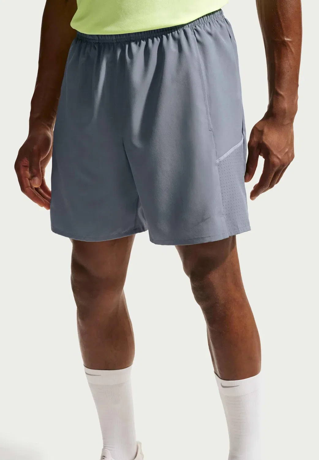 M nk df miler 7in 2in1 short - шорты 2-в-1 Nike Performance, Smoke Grey/Smoke Grey/Reflective Silv