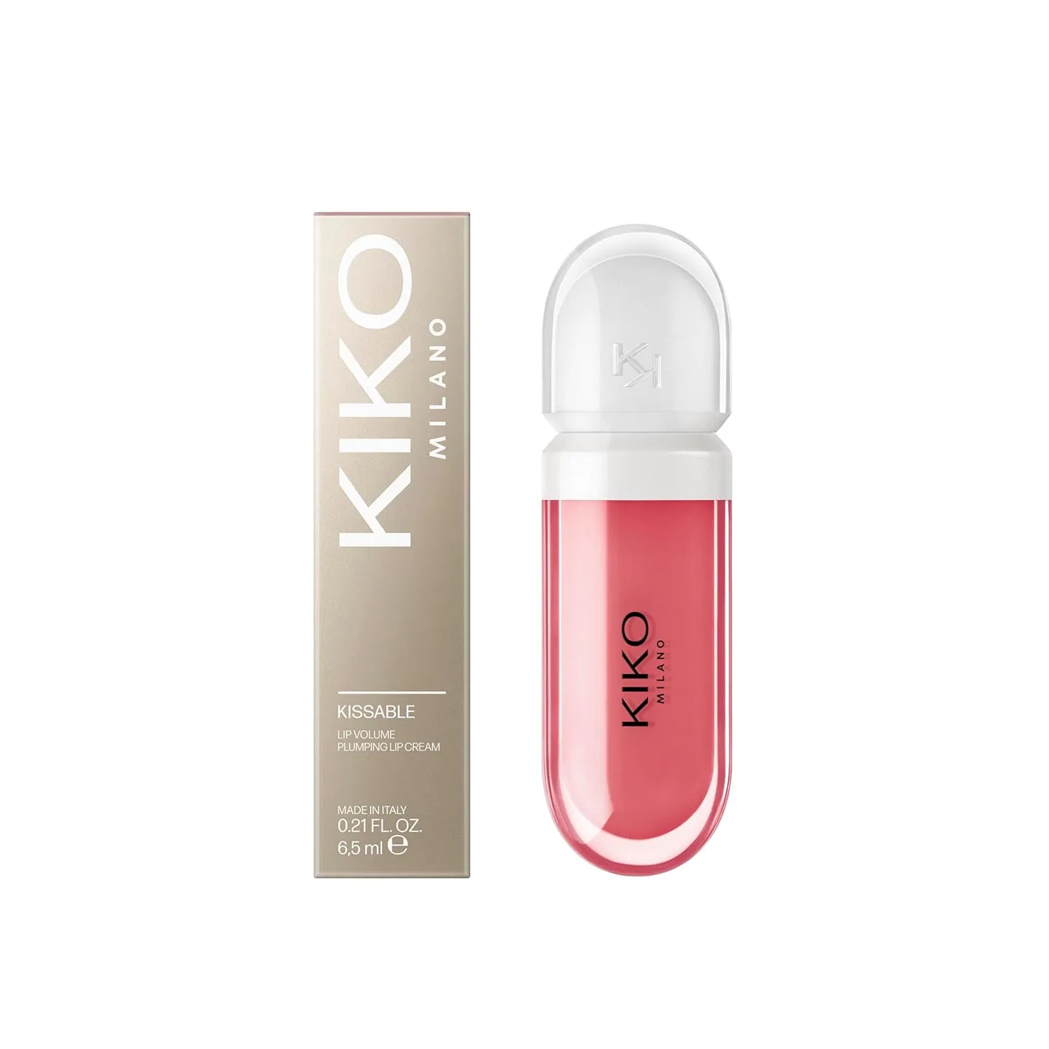 Увлажняющая бальзам для губ KIKO Milano Kissable Lip Volume Plumping Lip Cream 03 — фото 3