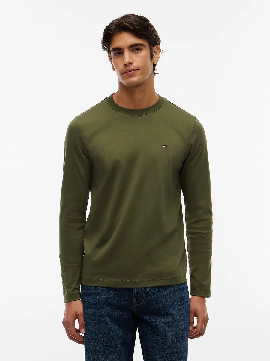 Футболка TOMMY HILFIGER цвета ели — фото 2