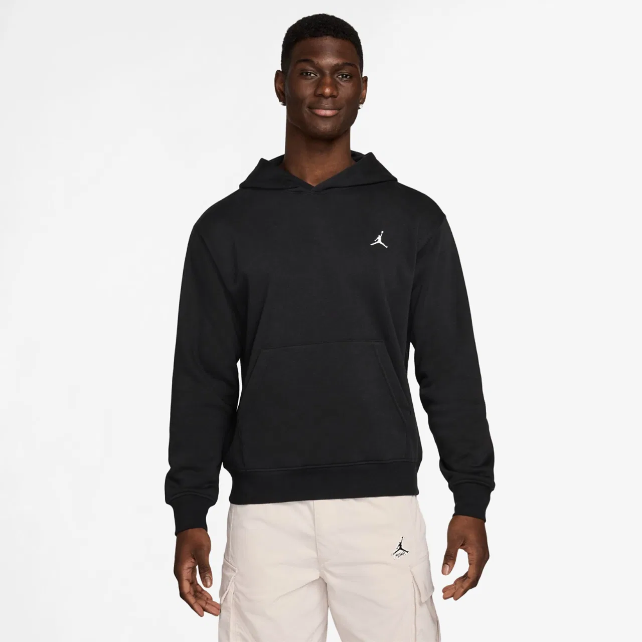 Мужская толстовка с капюшоном Brooklyn Fleece Jordan, черный/белый