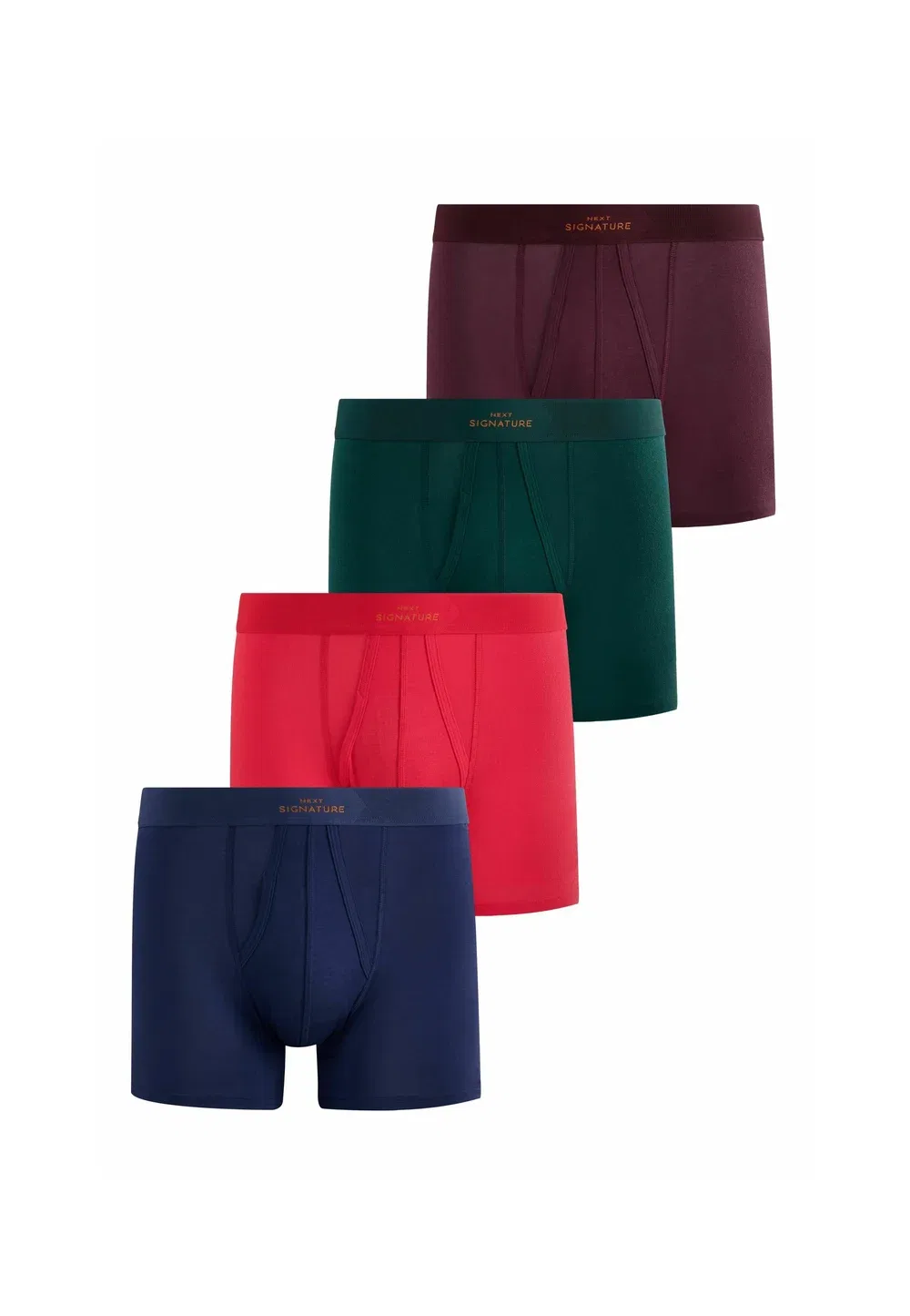 Комплект из четырех боксерских трусов Signature colour a-fronts Next, Green Purple Lyocell
