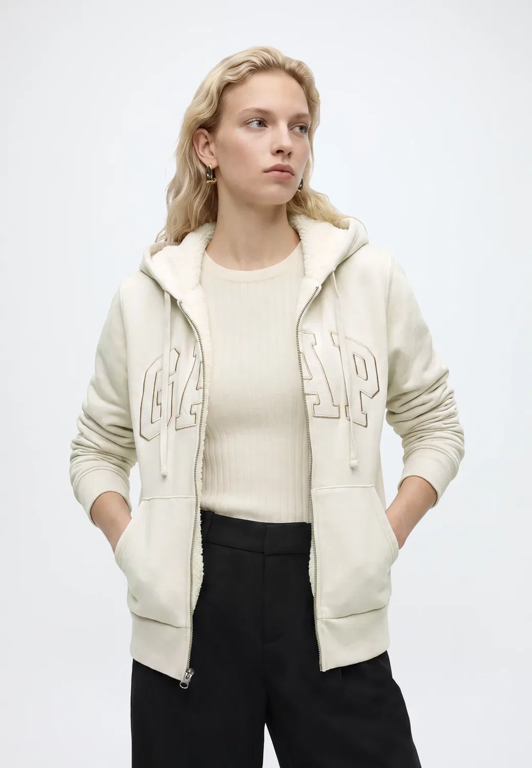 Франшиза - толстовка на молнии Gap, Moonstone — фото 4