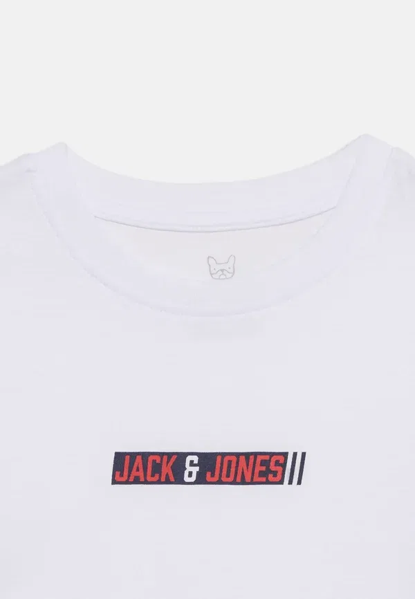 Футболка Jjmunk с круглым вырезом, размер SN JNR - футболка с принтом Jack & Jones Junior, белый — фото 4