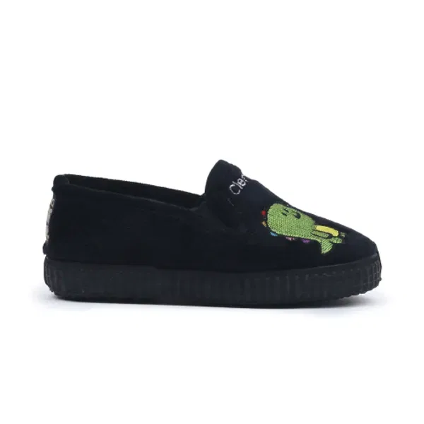 Кеды для детей Slip-on, Tobaks, Cienta Kids, черный — фото 2