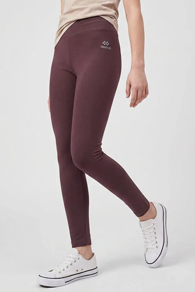 Детские леггинсы для девочек с зауженной штаниной Tommy Life, Brown — фото 4
