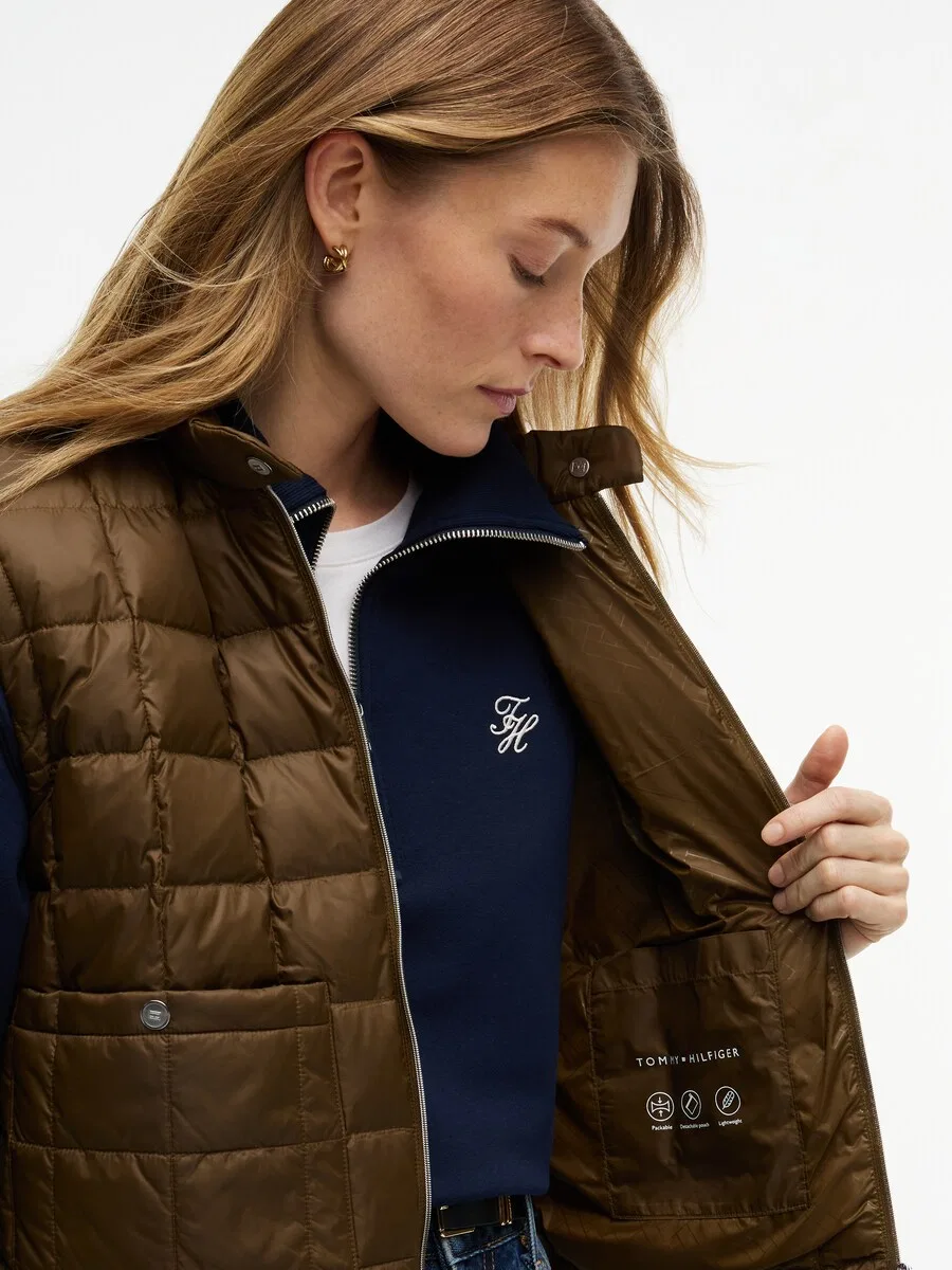Жилет TOMMY HILFIGER оливкового цвета — фото 4