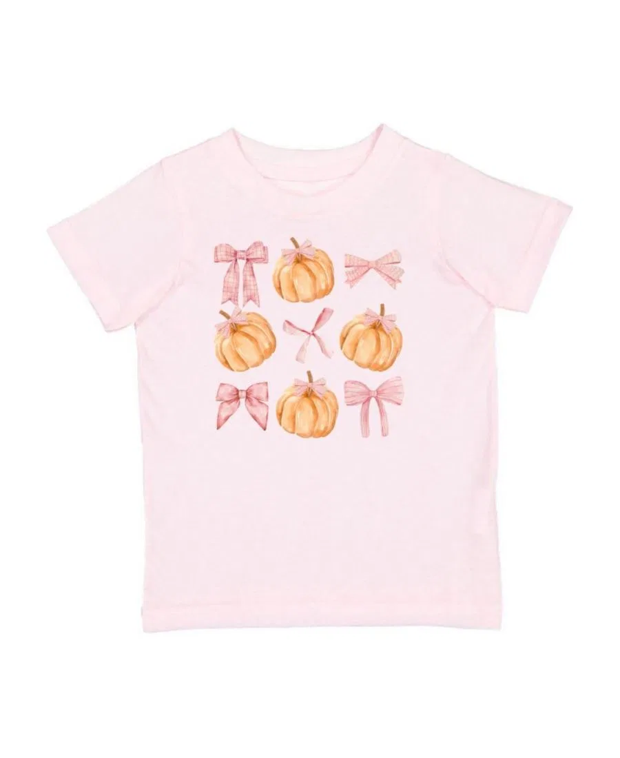 Детская футболка с коротким рукавом с принтом Coquette Pumpkin Sweet Wink, Ballet Pink