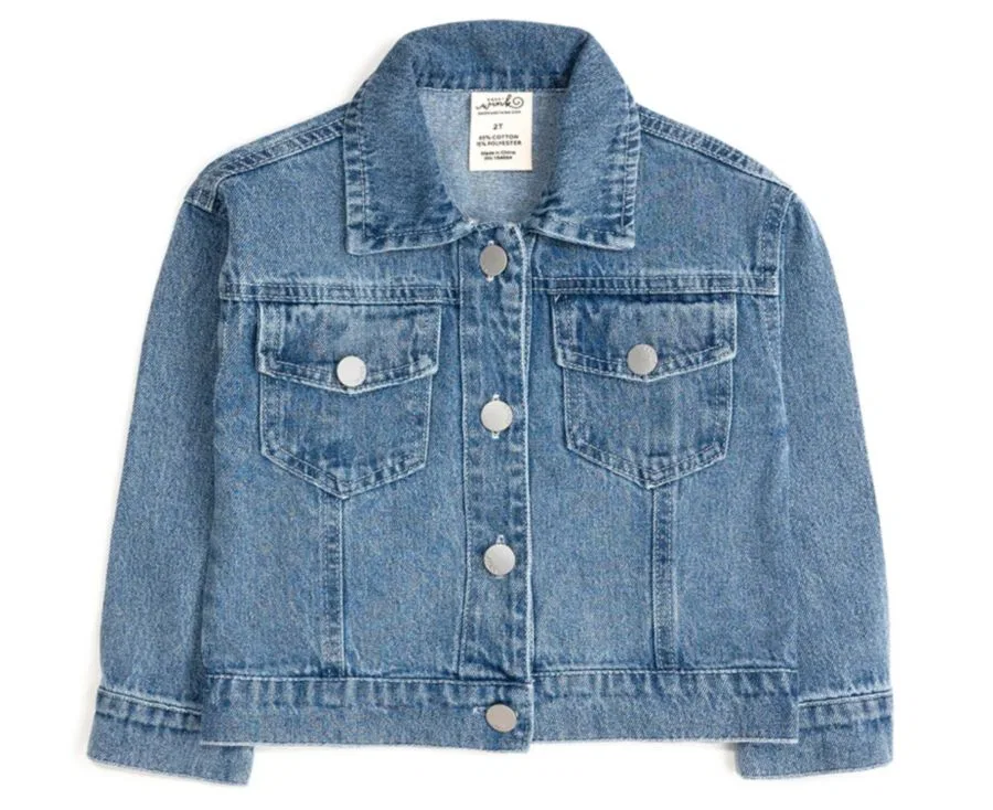 Джинсовая куртка с аппликацией Apple Bow Sequin Patch Sweet Wink, Denim — фото 2