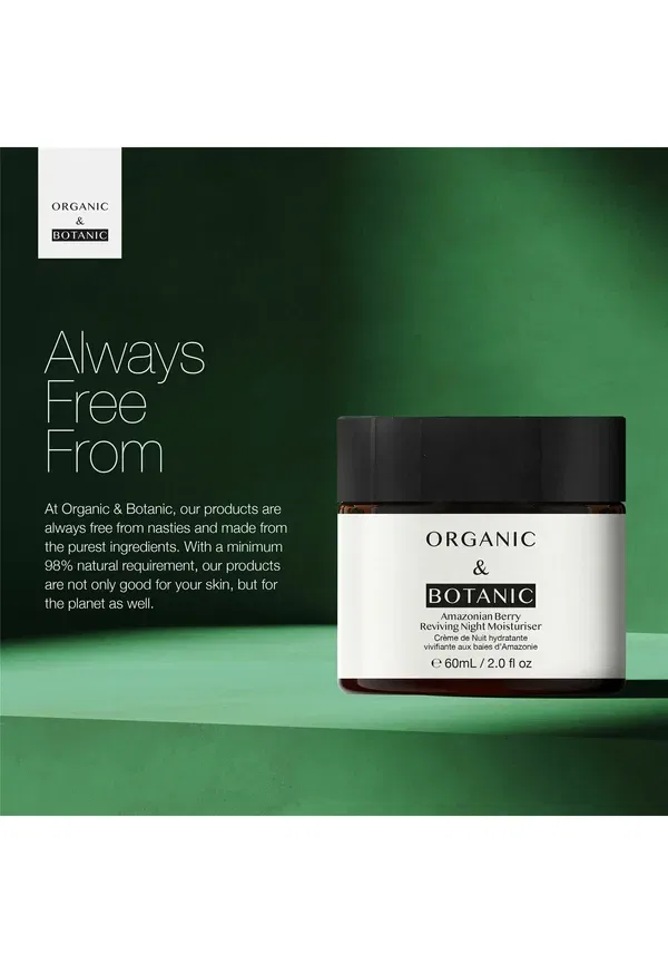 Ночной увлажняющий крем Amazonian Berry Night Moisturiser Organic & Botanic multicolor, 60 мл — фото 3