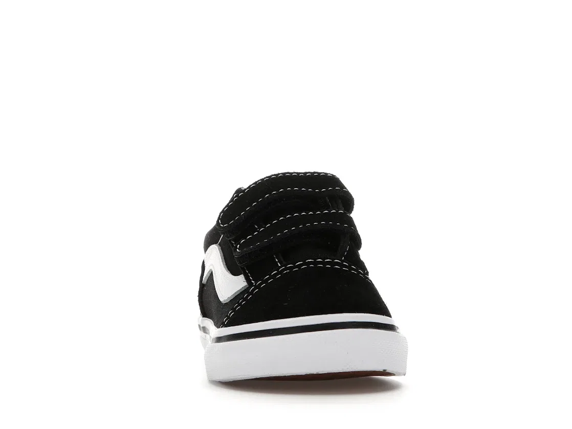 Детские кеды с принтом Vans Old Skool V, Black/White — фото 2