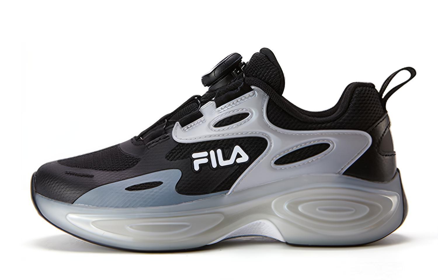 

FILA KIDS BOA Противоскользящие и износостойкие дышащие повседневные кроссовки черного цвета для подростков