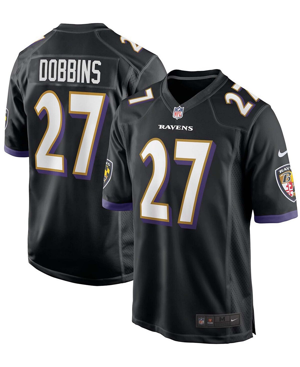 

Мужские j.k. dobbins black baltimore ravens game джерси Nike, черный