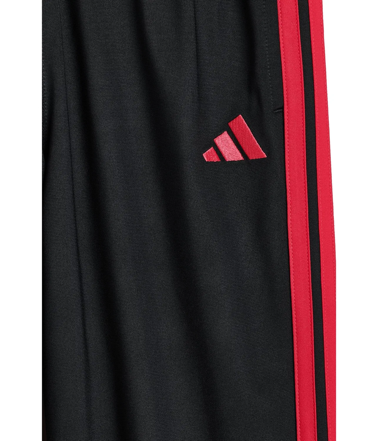 Спортивные брюки из трикотажа с тремя полосками (для детей постарше) Adidas Kids, Black/Red — фото 3