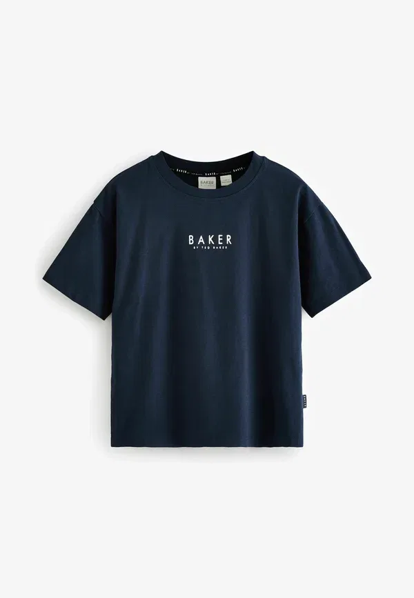 Футболка стандартного кроя - комплект из 3 штук - с принтом Baker By Ted Baker, темно-синий/зеленый — фото 3
