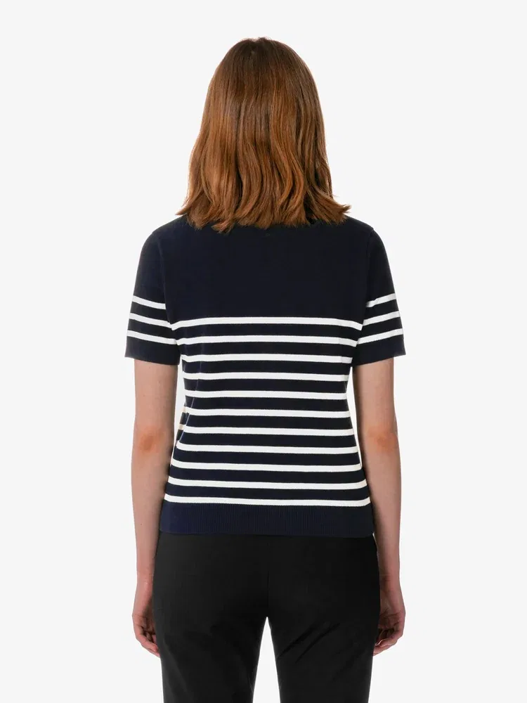 Пуловер LACOSTE Navy в полоску — фото 3
