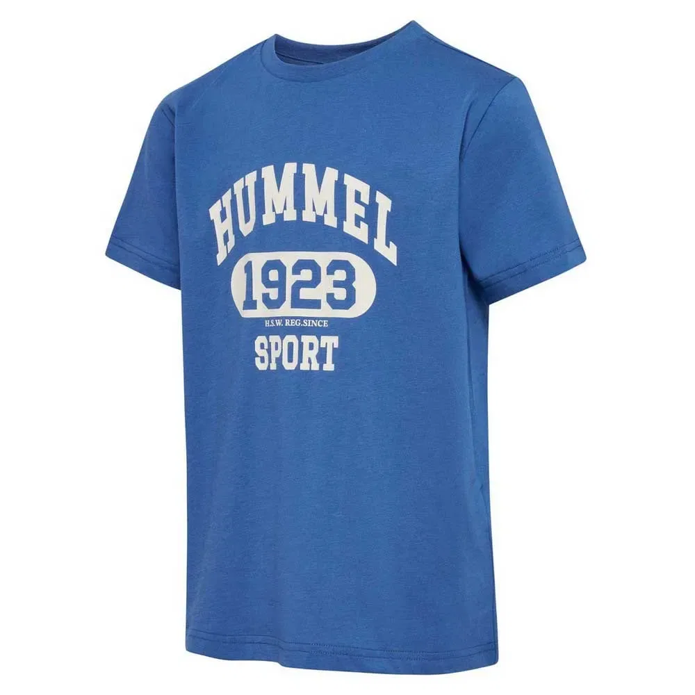 Детская футболка с принтом Print Short Sleeve T-Shirt Hummel, Blue — фото 3
