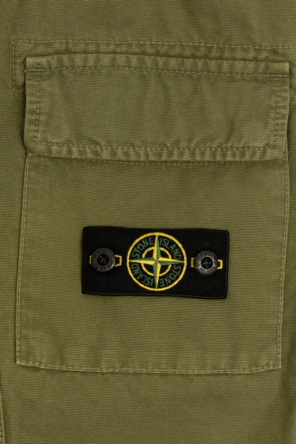 Карго-брюки с нашивкой в виде компаса Stone Island Junior, зеленый — фото 4