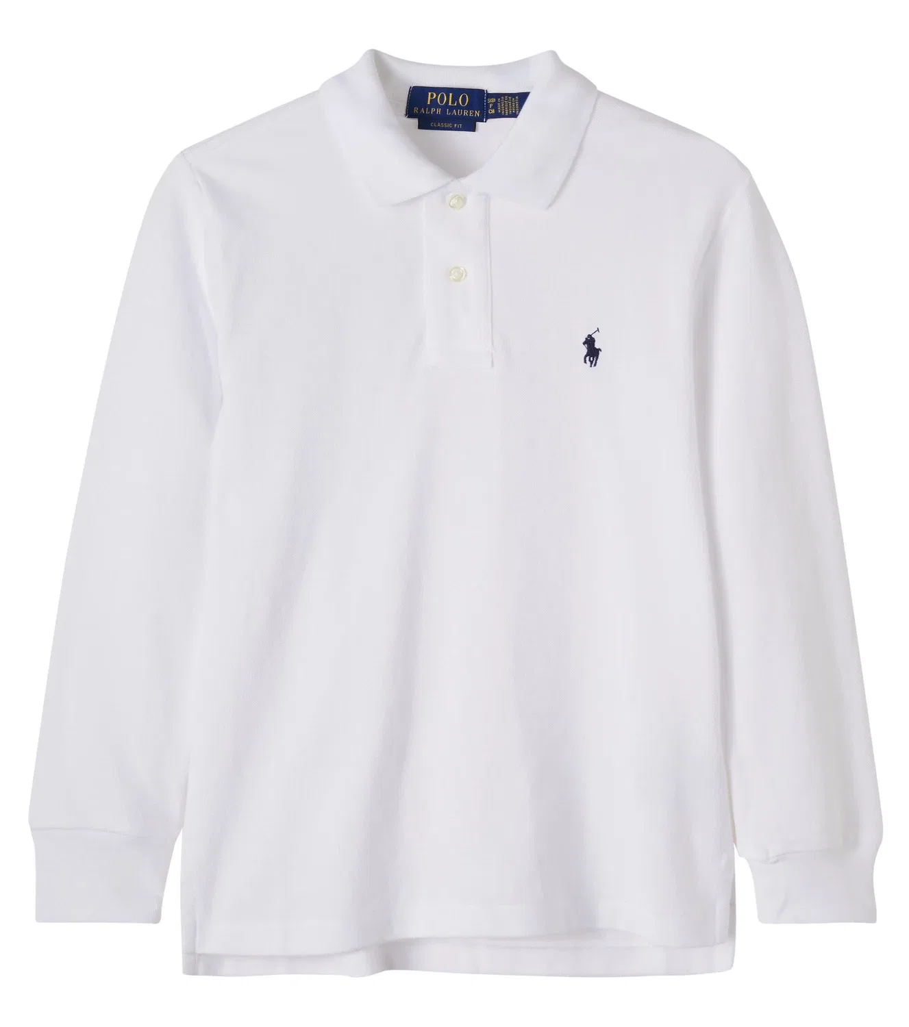 Рубашка-поло из хлопкового пике Polo Ralph Lauren Kids, белый