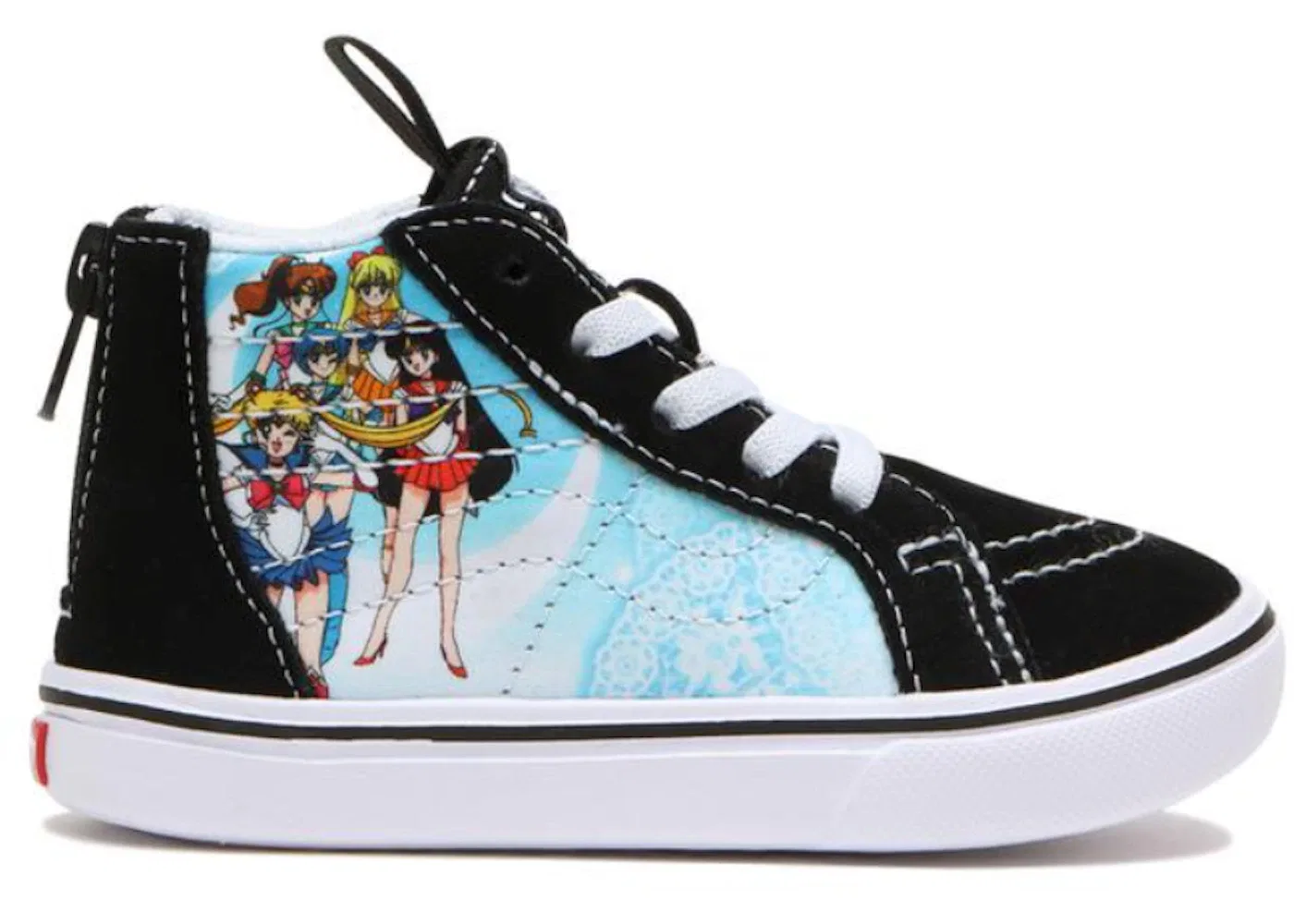 Детские кроссовки с принтом Vans Comfycush Sk8-Hi Zip, Black/White/Multi