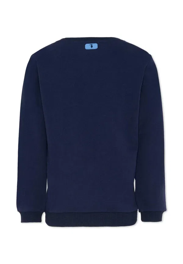 Худи хлопковое Sweatshirt Tru Trussardi Junior, синий — фото 2