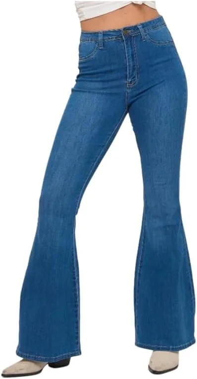 

LOVER BRAND FASHION Женские джинсы клеш, высокая посадка, ретро