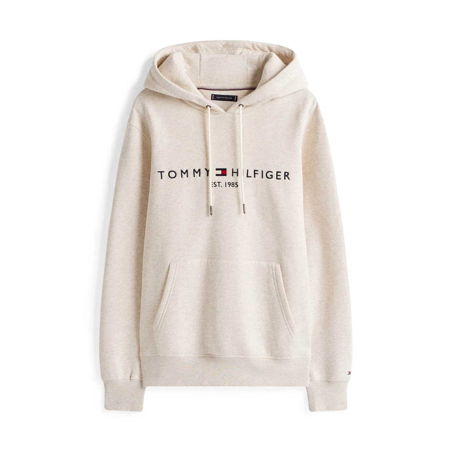 Мужской худи с капюшоном Tommy Hilfiger, Heathered Oatmilk — фото 4