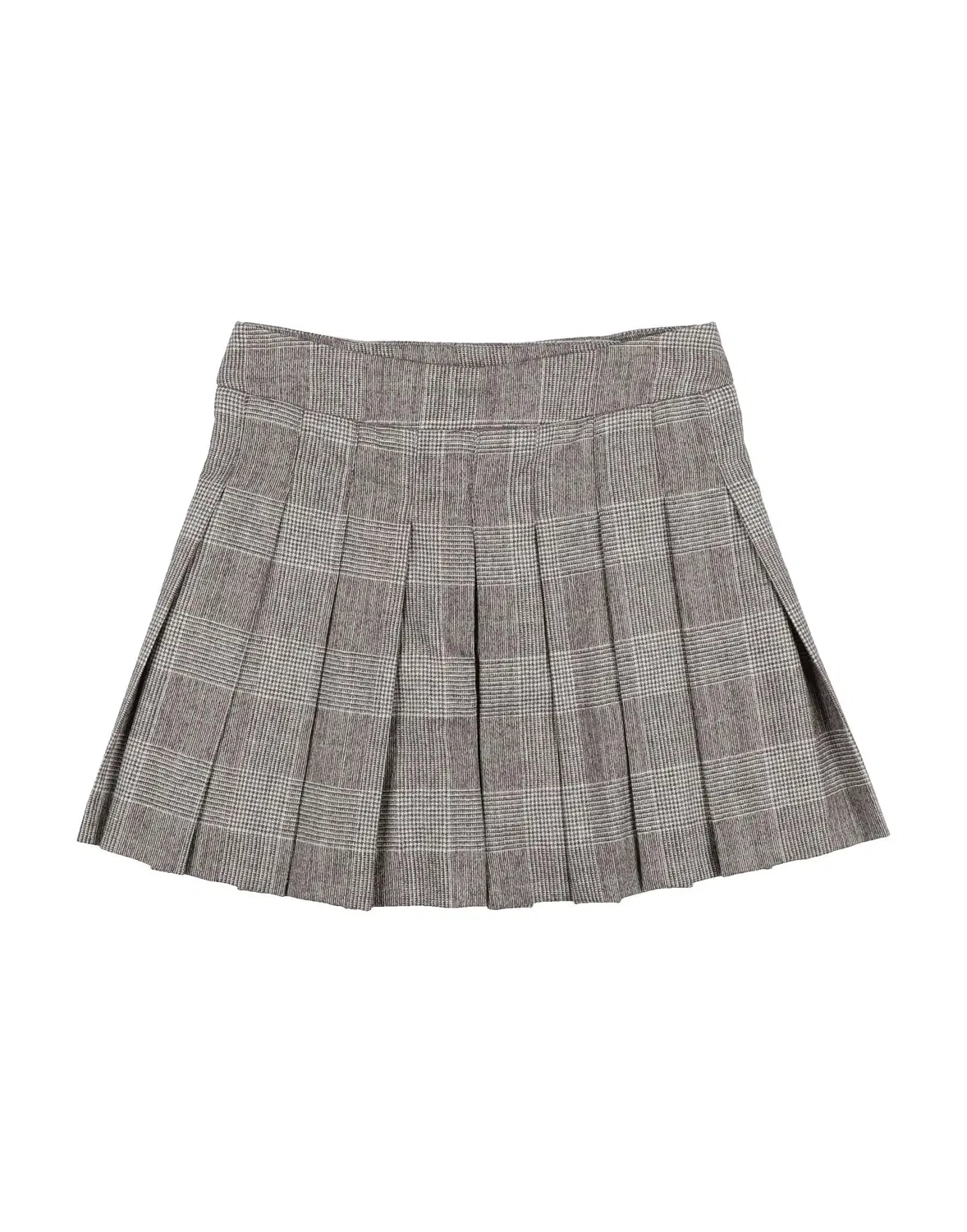 Детская юбка для девочек шерстяная модель Glen Plaid Giorgio Armani, серый — фото 2