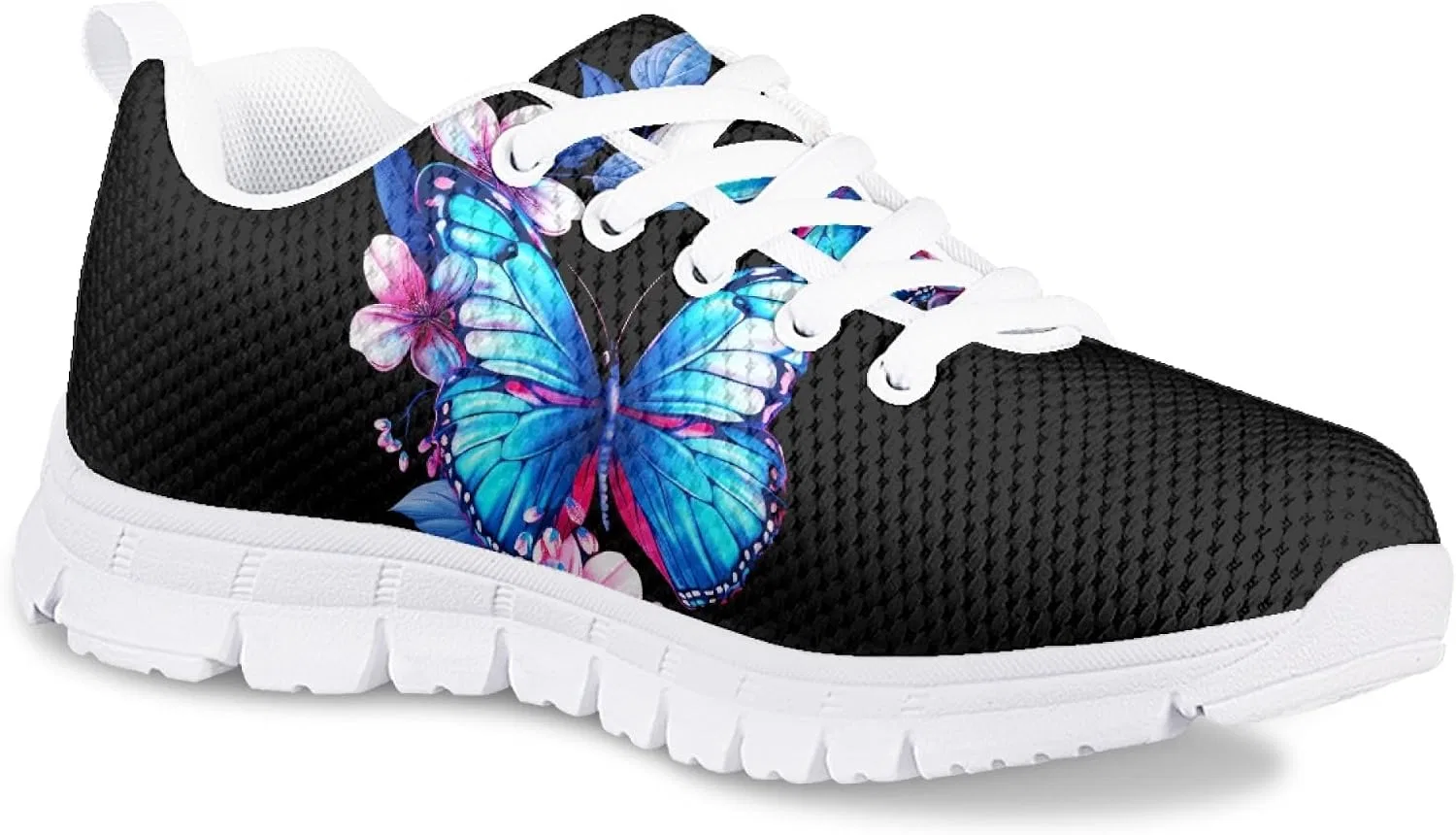 Детские кроссовки для девочек с дышащей сеткой Yzaoxia, Flower Butterfly — фото 2