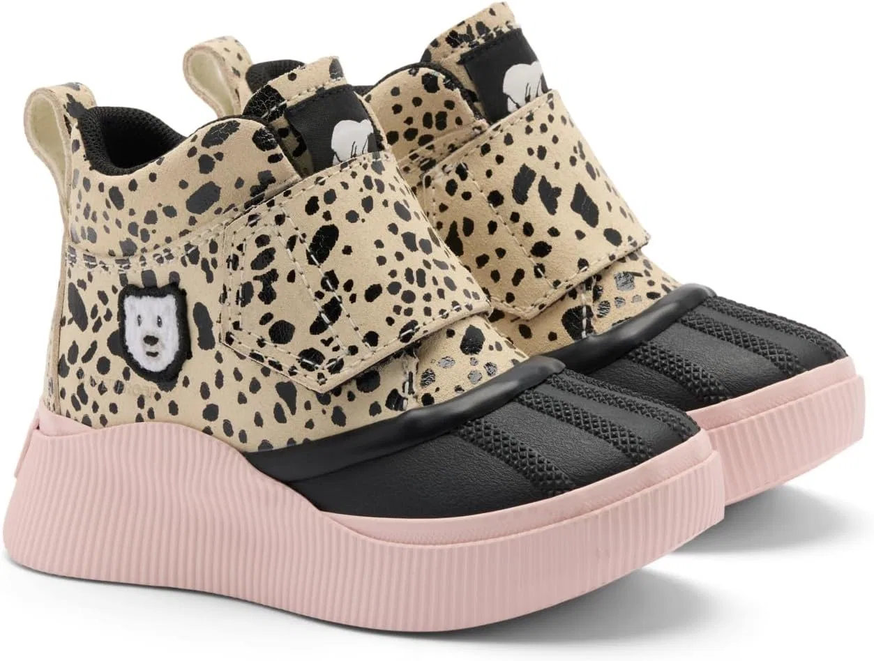 Детские ботинки для девочек водонепроницаемые SOREL, Chalk/Black — фото 2