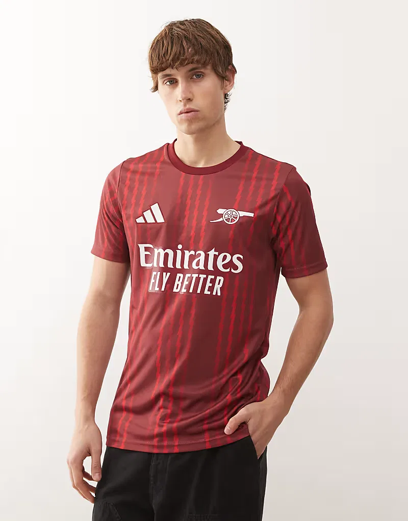 Футбольная футболка Adidas "Арсенал" сезона 25/26, красный