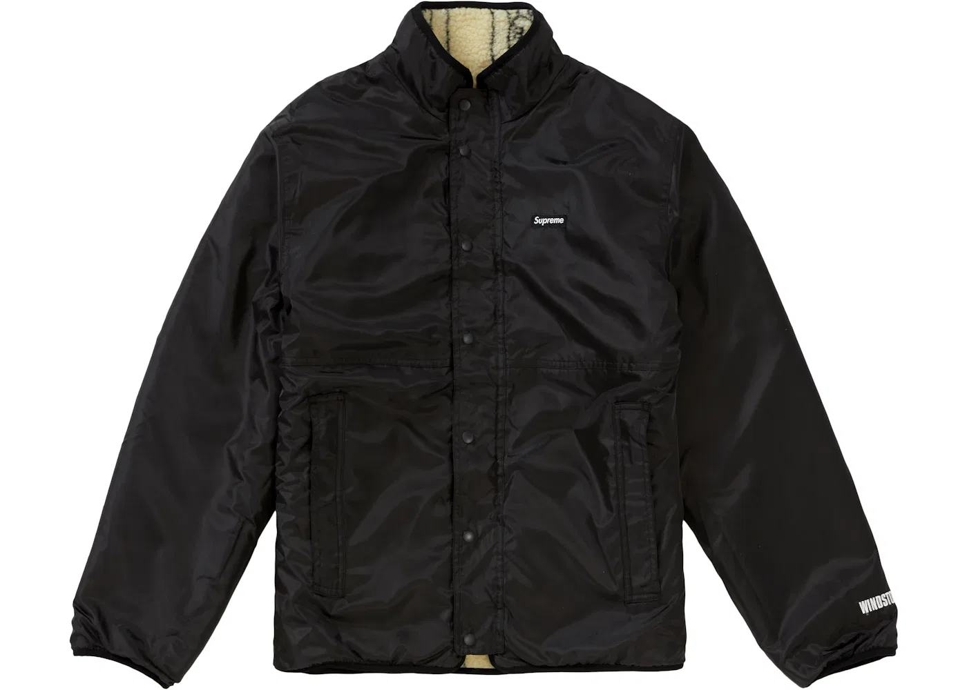 Мужская куртка-флис реверсивная с принтом Supreme Fleece Jacket, Tan — фото 3