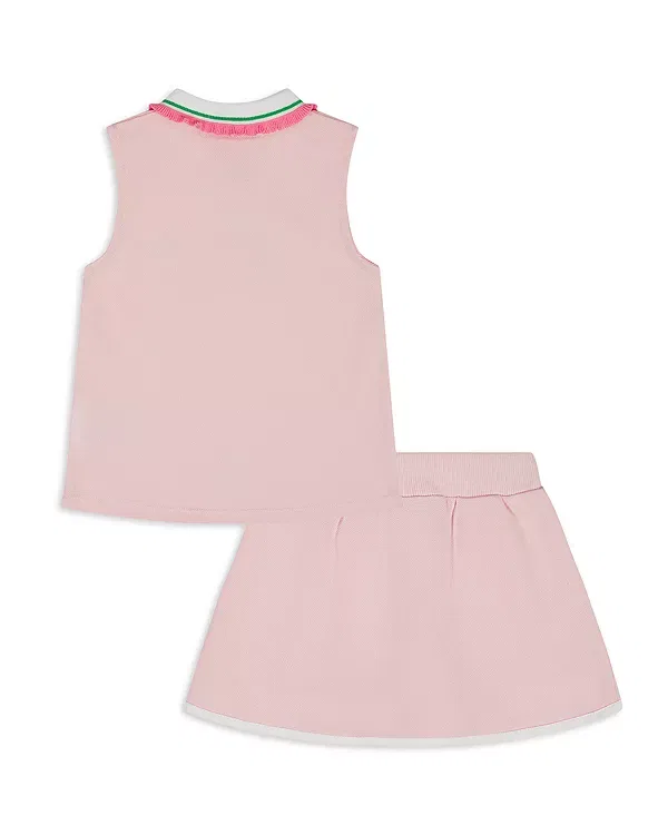 Детский комплект для девочек из пике поло и шорт Juicy Couture, Orchid Pink — фото 2